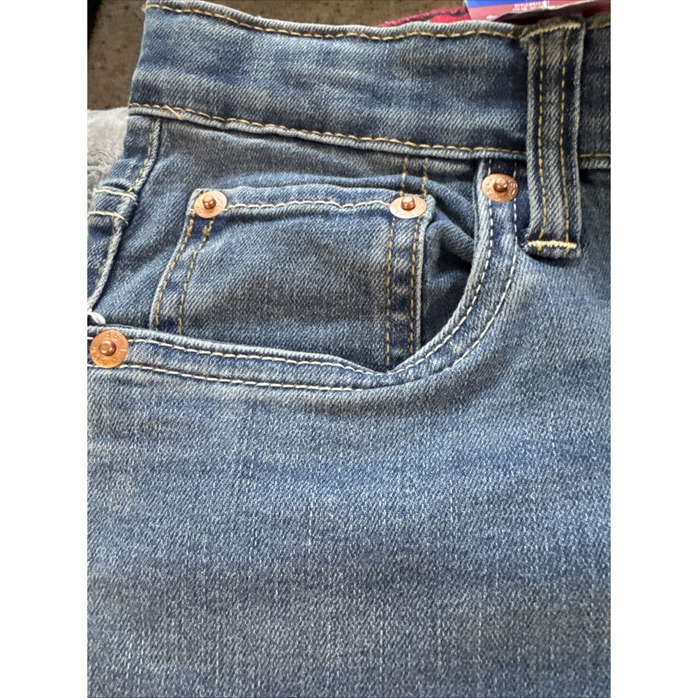 Levi's Boys Youth Jeans  511 Slim Flex Stretch Denim‎ Blue Jeans Size 12 NWT - Picture 7 of 12